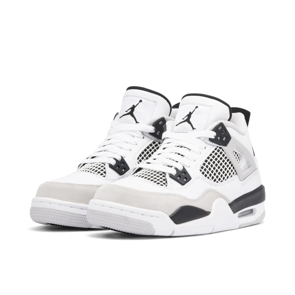 Buty NIKE Air Jordan 4 Retro Military Black - 408452-111 - obrazek 6