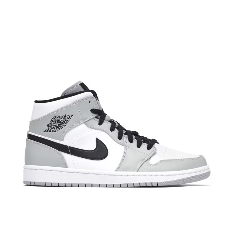 Air Jordan 1 Mid Szare - Light Smoke Grey