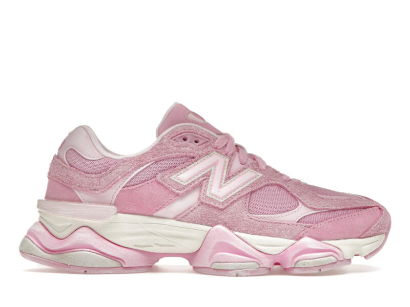 Różowe sneakersy New Balance 9060 U9060APP z zamszową cholewką